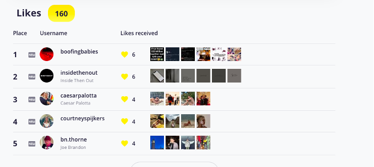 pic 1. New follows made by user as illustrated by Snoopreport.